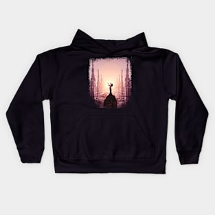 fantasy fairy tale warrior of justice Kids Hoodie